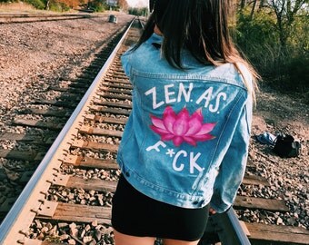 Hand Painted LEVI'S Jean Jacket