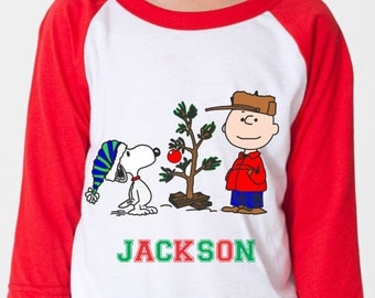 T-shirt American Apparel Dr Who Rencontre Charlie Brown Noël - Taille Enfants 8, Gris, Neuf Sans étiquette