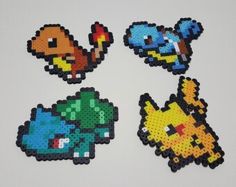 Items similar to Pokemon Perler Bead Magnets- Set of 5 on Etsy