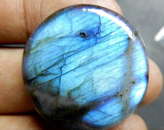 Blue Flash Natural Labradorite Round Shape 22x22 MM Size AAA Quality Round Smooth Cabochon Nice blue flash In Whole sale prize L3