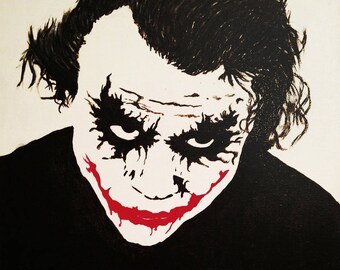 The Joker Pencil & Airbrush Drawing 12 x 18 Inch Artwork