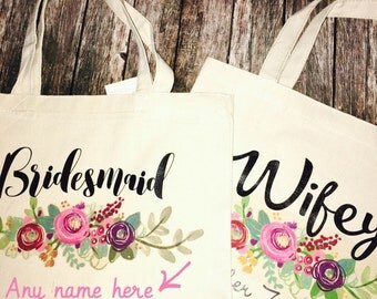 Personalized Wedding Tote Bags