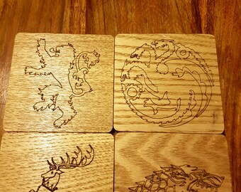 Pack of 4 Game Of Thrones coasters