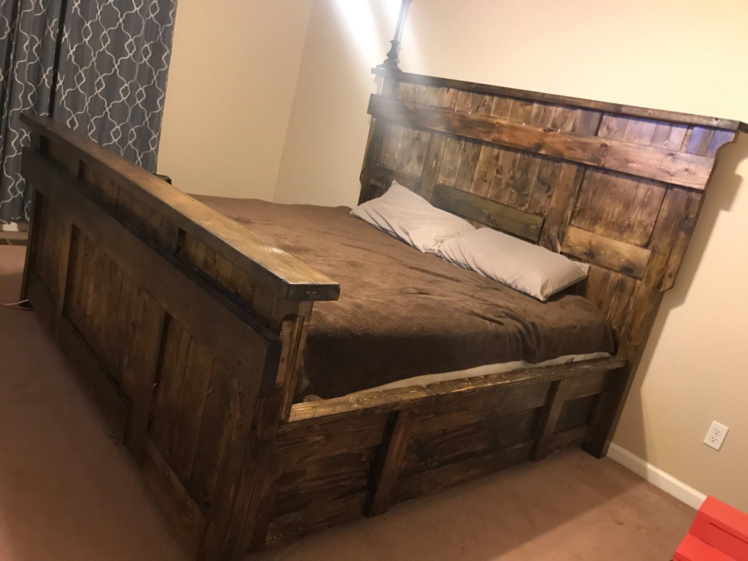 Rustic Farmhouse Platform Bed Frame Platform Bed Frame