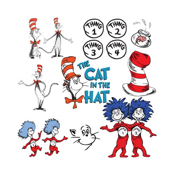 Cat in the hat svg Dr seuss svgpngjpgeps for