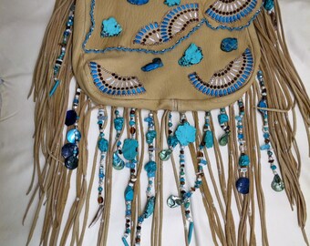 Handmade native american beaded purse – Etsy