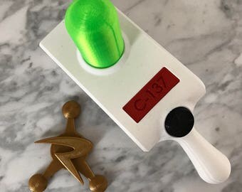 Rick's Portal Gun from Rick and Morty 3D printed
