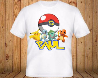 Pokemon Birthday Shirt