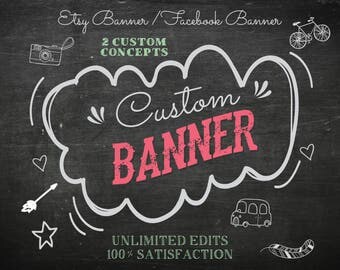 Etsy Banner, Facebook Banner, Etsy Profile pic , Facebook profile, Instagram Profile Pic, Brand Logo, Wallpaper, logo Design