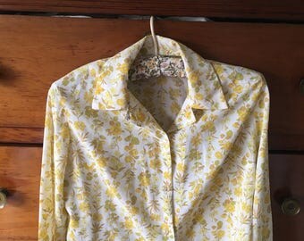 Vintage 70's floral blouse size S