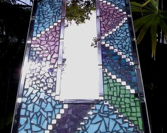 Free shipping worldwide Mosaic mirror wall feature home décor full length mirror pretty mirror