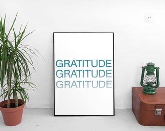 Gratitude poster | Etsy