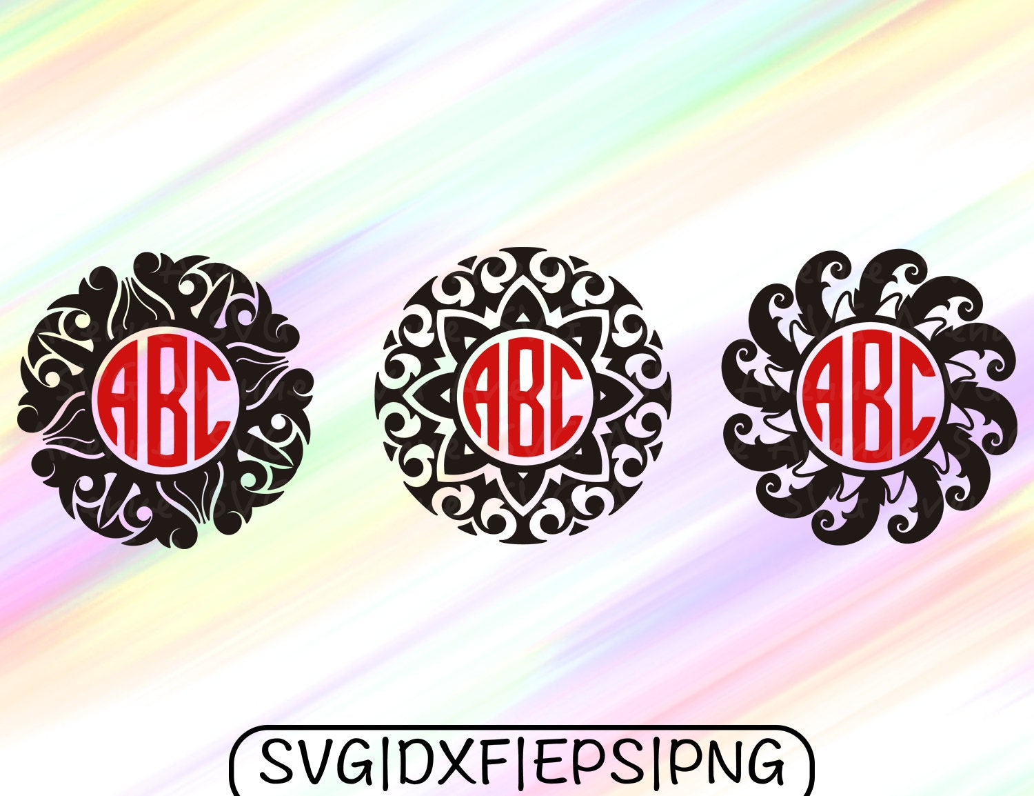 Download Monogram Mandala SVG Monogram Mandala Cut File Monogram