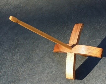Handmade Black Walnut Turkish Spindle Whorl