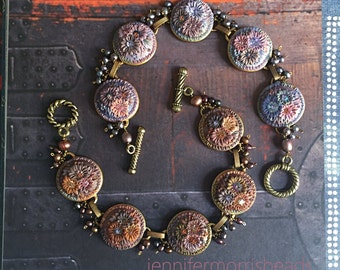 peace garden parade - pearl charm bracelet