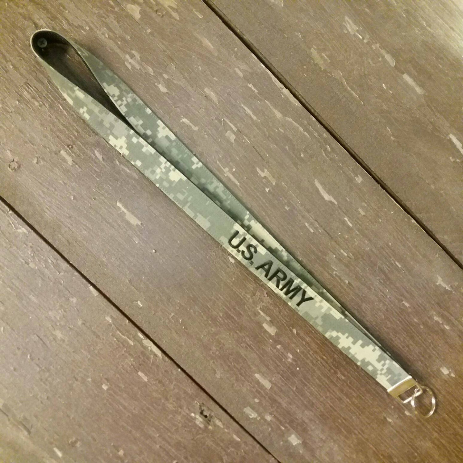 Army lanyard / U.S. Army Badge Holder / U.S. Army ID Fob