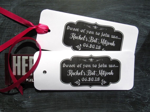 Bat Mitzvah Favors - Bat Mitzvah - Favors For Bat Mitzvah - Jewish Favors - Candy Bar Favors - Bat Mitzvah Party - Bat Mitzvah Candy Il_570xn