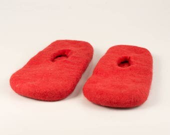 Slippers pattern for shoemaking, felting supplies for felted wool slippers, footwear pattern , personalized gift, gift for her, gift for him