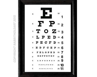 eye chart printable etsy