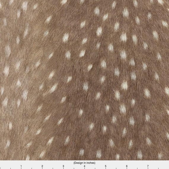 Faux Fur Fabric Soft Deer Hide Fabric In Taupe By