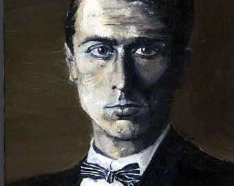 Realistic Portrait, custom painting, original oil painting, Max Ernst