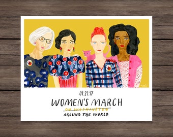Women's March on Washington Art Print