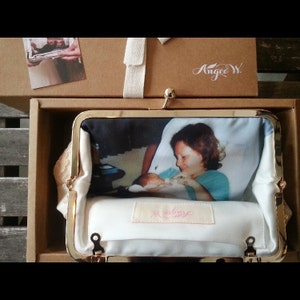 Personalized Photo Wedding Clutches for Brides & Brides by ANGEEW