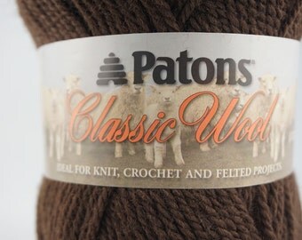 DeStash: Patons Classic Wool Chestnut Brown