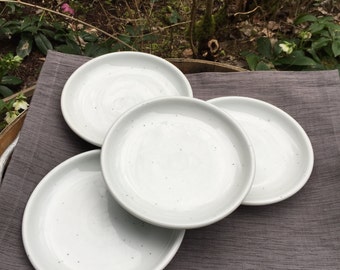 Trend Pacific Galaxy Milkstone White Salad Plates 4 Salad Plates