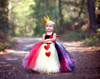 Queen of Hearts Tutu Dress and Crown