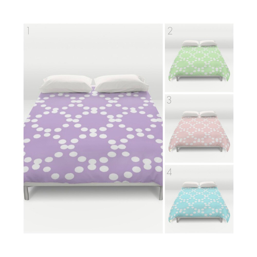 Twin XL Modern Duvet Cover Lavender duvet cover Blush Pink