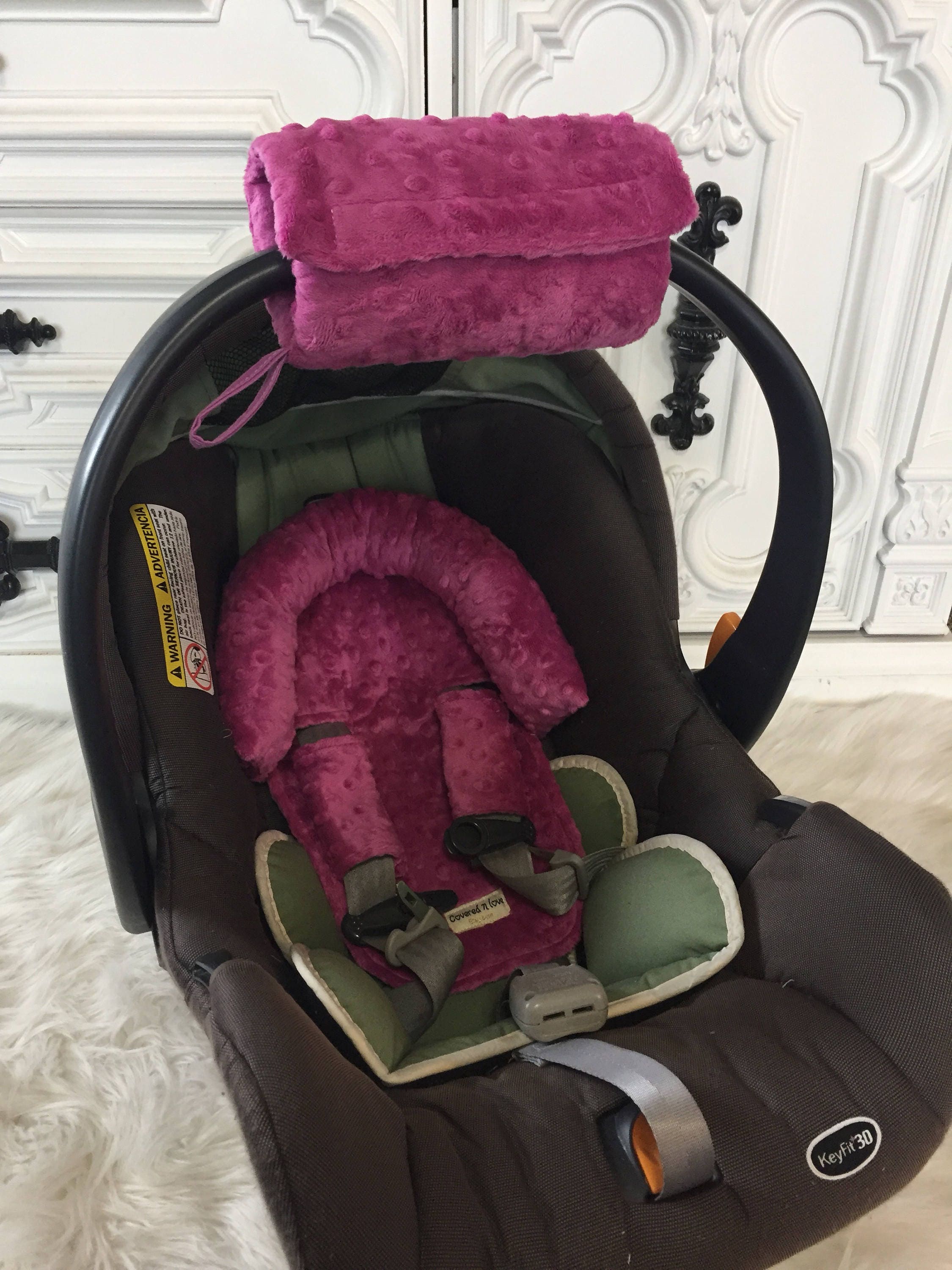 Car seat CUDDLE bundle set in BERRY