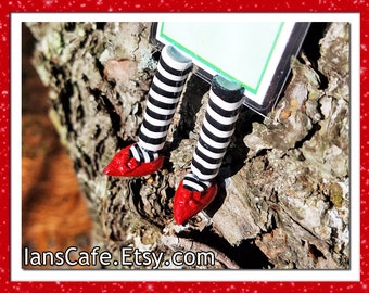 FLYING MONKEY Bookmark - Wicked Witch Legs Bookmark Design - Great Gift for Wizard of Oz Lover - Stocking Stuffer