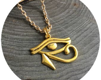 Eye of Horus, Egyptian Eye of Ra Udjat necklace or choker
