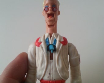 Vintage , 1987, colombia pictures, ghostbusters, toy, figure, posable, Egon Sprengler, by NewellJewels on etsy