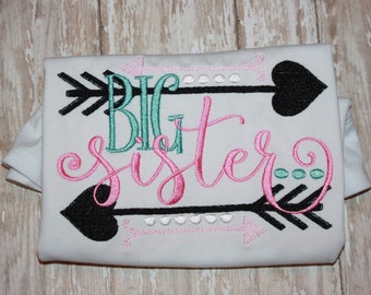 Big Sister Shirt-Big Sister Onesie-Big Sister Bodysuit- Sister Shirt- Girls Shirts- Toddler Shirts