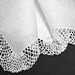 VINTAGE WEDDING HANKIE, Bridal Hankie, Wedding White Irish Linen, Deep Crocheted Ruffled Lace Edge