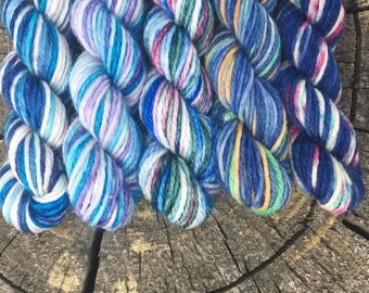 Prefect's Bathroom: Harry Potter sock yarn mini skein set - 25 yard skeins