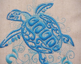 Unique and awesome Turtle tribal machine embroidery designs assorted sizes for hoops 4x4, 5x7
