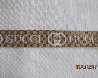 BTY Beige Gucci 7/8" Grosgrain Ribbon