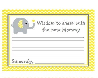 Elephant advice card | Etsy