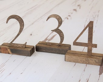 Rustic Table Numbers Wedding Table Numbers Freestanding Table Numbers Rustic Wedding #downintheboondocks