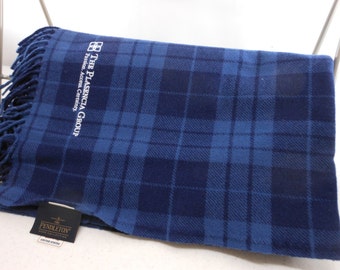 PENDLETON Wool Blanket Throw Handsome Tartan Blues PLASCENCIA Group