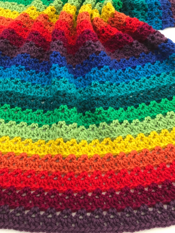 CROCHET Baby Blanket Pattern CROCHET PATTERN Rainbow Baby