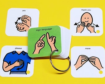 Autism PECS Keyring Activity I Want ABA Visual Aid