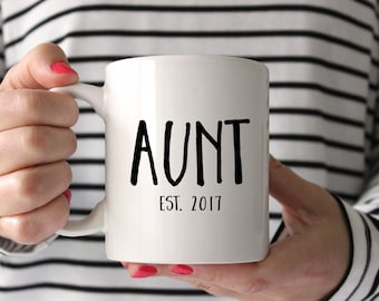 Aunt gift, Aunt mug, Gift for Aunt, New Aunt, Sister Gift, Birth Announcement, pregnancy reveal, custom uncle mug, Personalized Mug