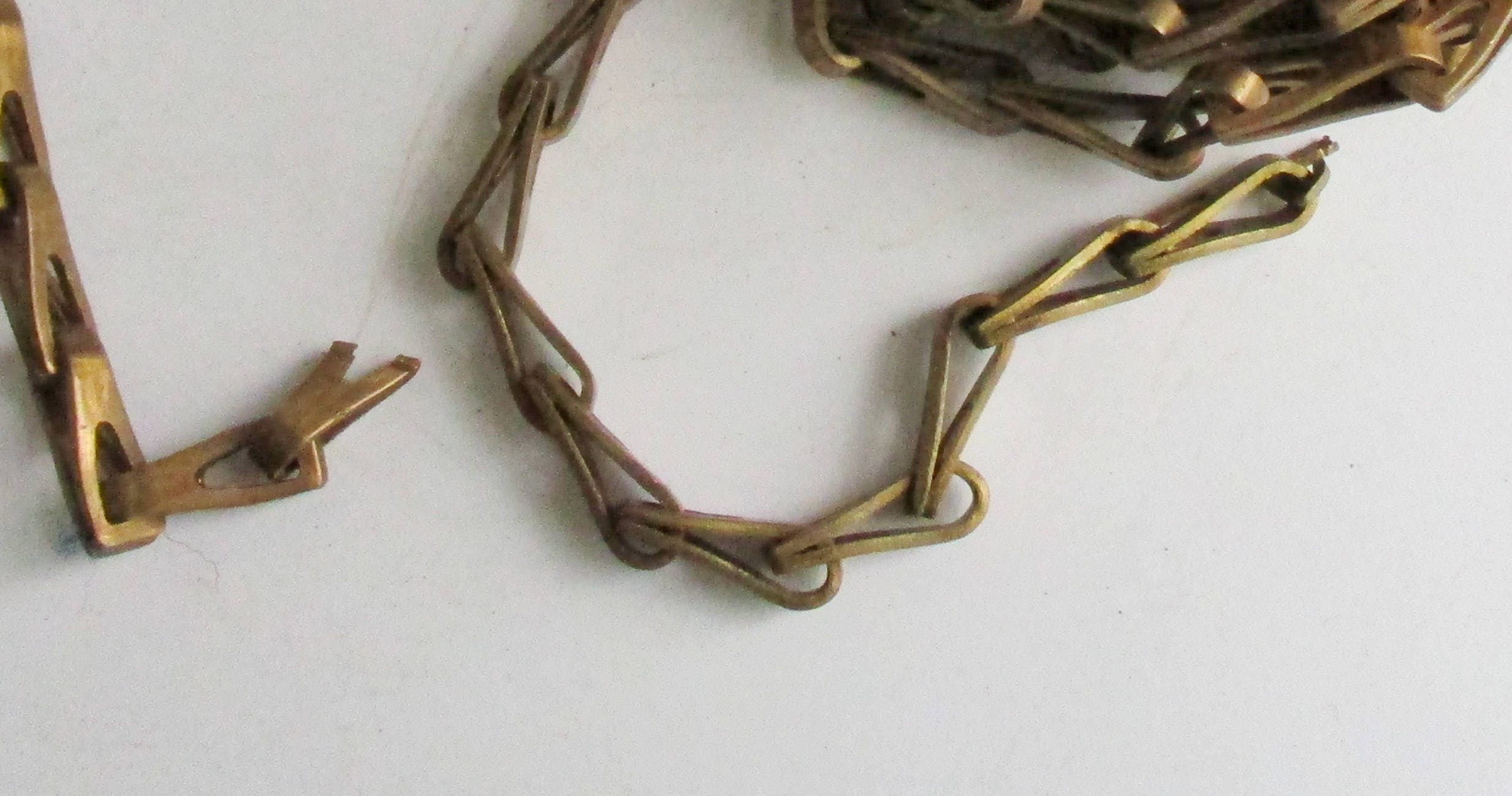 Vintage Chain Decorative Lamp Chain Salvaged Brass Swag Chandelier 13