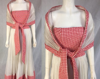 1950s Ceil Chapman gown