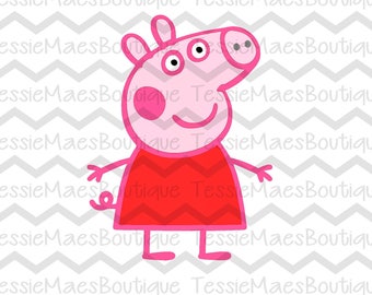 Peppa Pig, Birthday Shirt, SVG, DXF, EPS, Png, Printable, Cuttable, TessieMaes, Digital Image, Scrapbooking, Silhouette, Cricut, Download