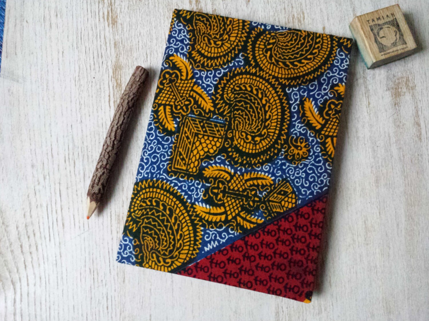 Large Hardcover African print Journal Notebook Sketchbook